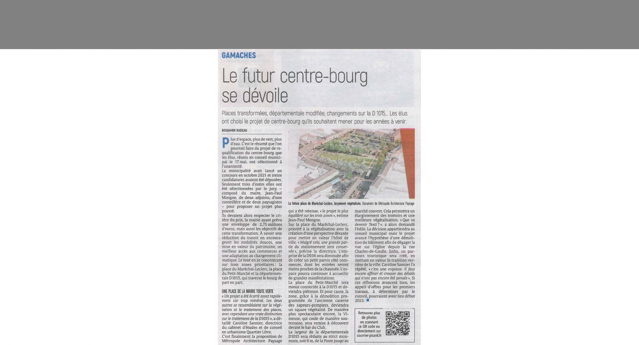 Coeur de bourg de Gamaches - MAP Lauréat du concours